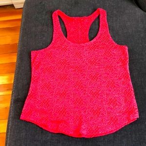 Loft Pink lace tank top
